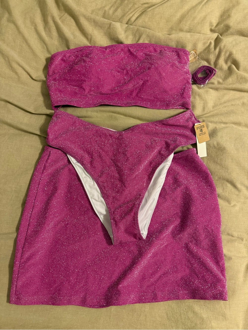 NWT PINK Victorias Secret 3 pc Swimsuit